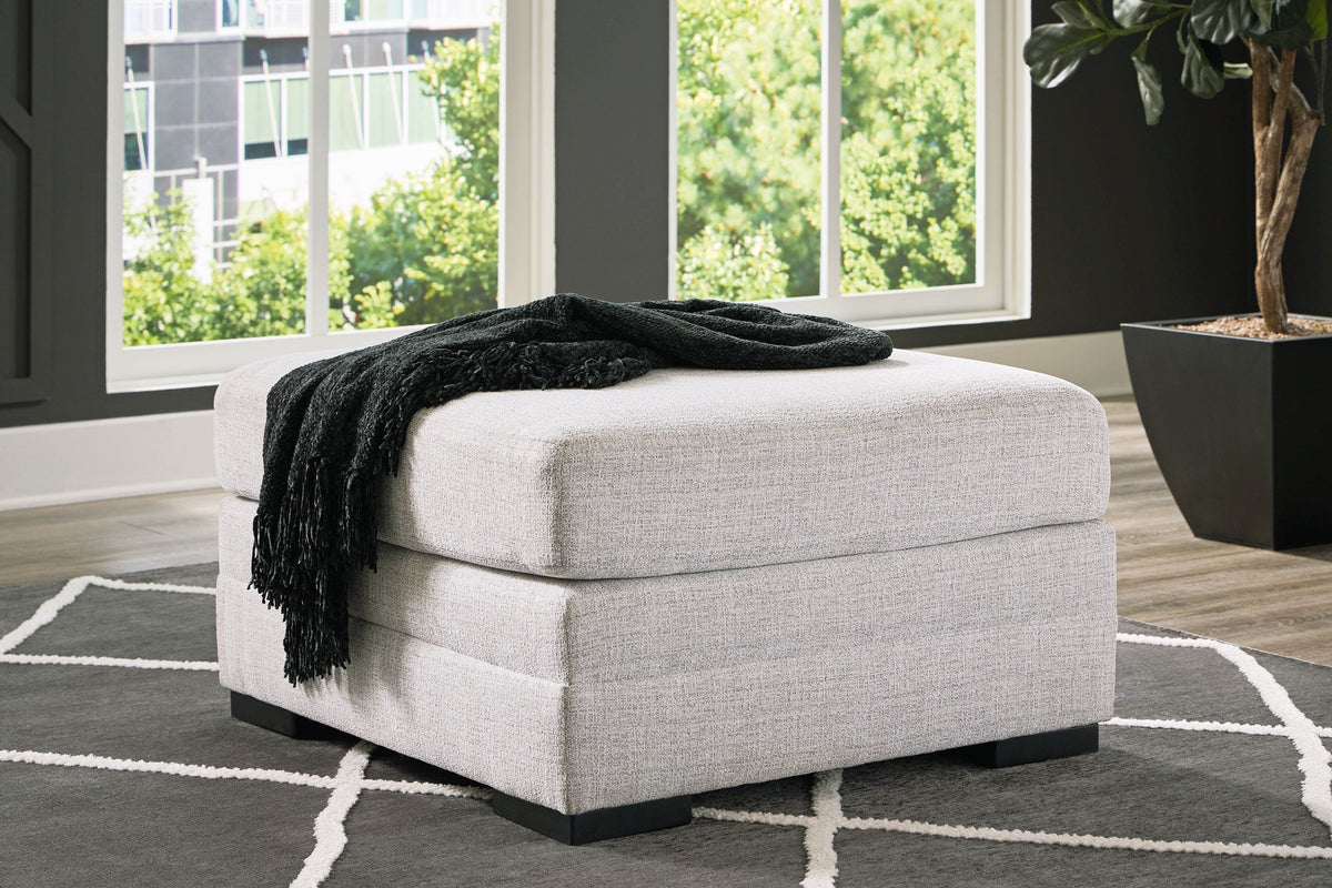 Koralynn - Stone - Oversized Accent Ottoman - Forward Furniture