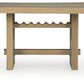 Lasinger - Rectangular Dining Room Counter Table - Light Brown