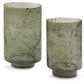 Clarkton - Green - Candle Holder Set (Set of 2)