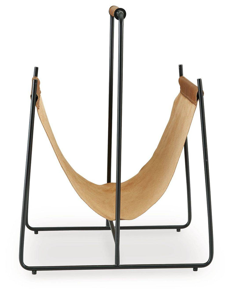 Faronworth - Brown / Black - Magazine Rack - Forward Furniture
