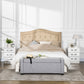 Modern Nightstand Set of 2, Bedside Tables with 3 High Gloss Drawers for Bedroom, White
