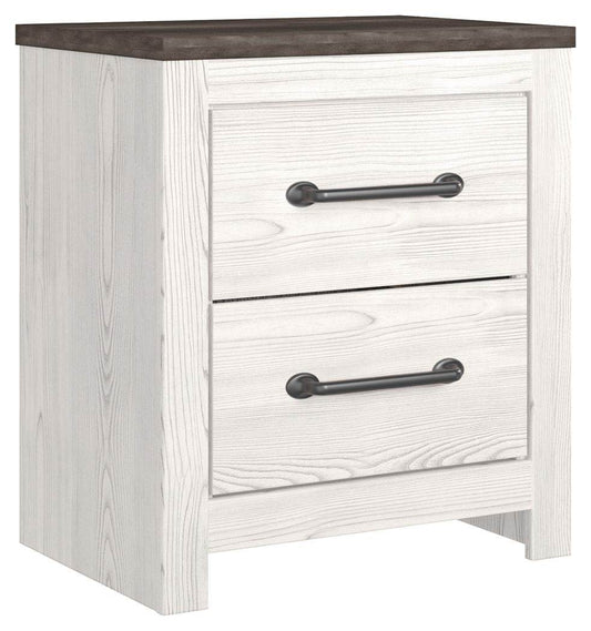 Gerridan - White / Gray - Two Drawer Night Stand - Forward Furniture