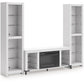 Brollevi - White - 3-Piece Entertainment Center