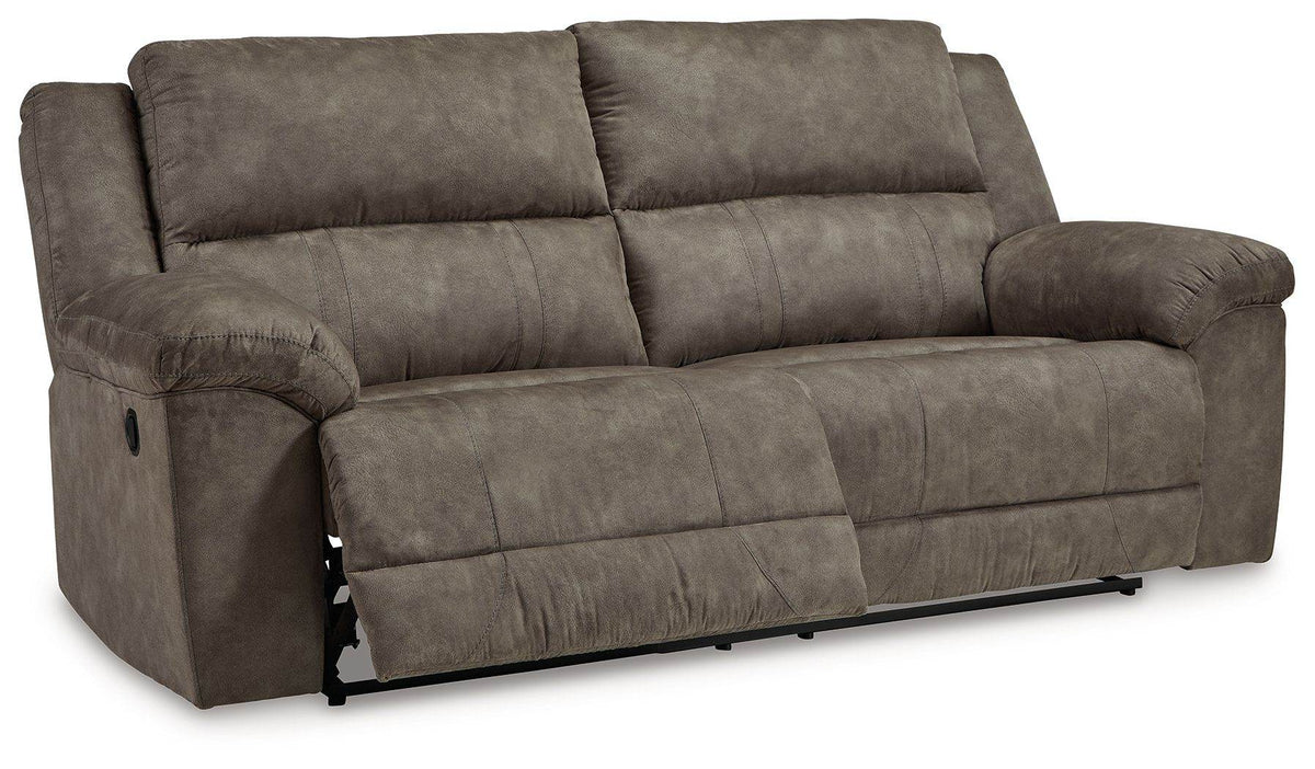 Laresview - Fossil - 2 Seat Reclining Sofa - Faux Leather - Forward Furniture