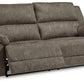 Laresview - 2 Seat Reclining Sofa - Fossil