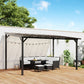 Hardtop Gazebo Wall-Mounted / Free Standing Outdoor Pergola with UPF 50+ & Waterproof Polycarbonate Roof