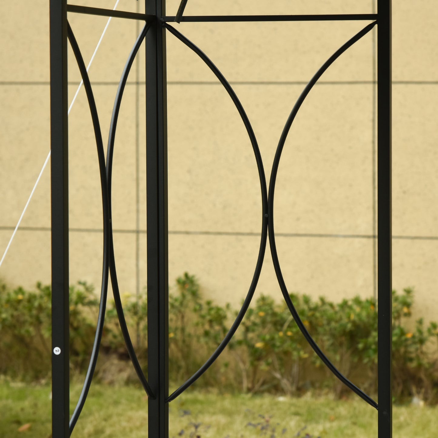 10' x 10' Patio Gazebo Outdoor, Canopy Shelter with Double-tier Roof, Pavilion Sidewalls for Garden Events, Dark Grey
