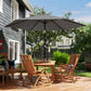9' Outdoor Table Patio Umbrella with Tilt & UV Protection