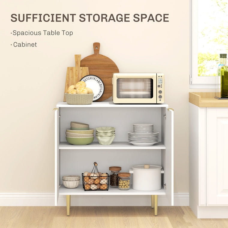 Sideboard Buffet Cabinet with Metal Legs