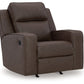 Lavenhorne - Rocker Recliner - Faux Leather - Granite