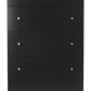 Maribel - Black - Five Drawer Chest