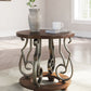 Frallyn - Round End Table - Dark Brown