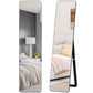 Full Length Mirror for Bedroom, Free Standing Dressing Mirror, Wall Mirror with Wood Frame, 15" x 61", Black