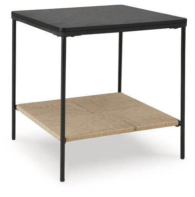 Minrich - Black / Natural - Accent Table - Forward Furniture