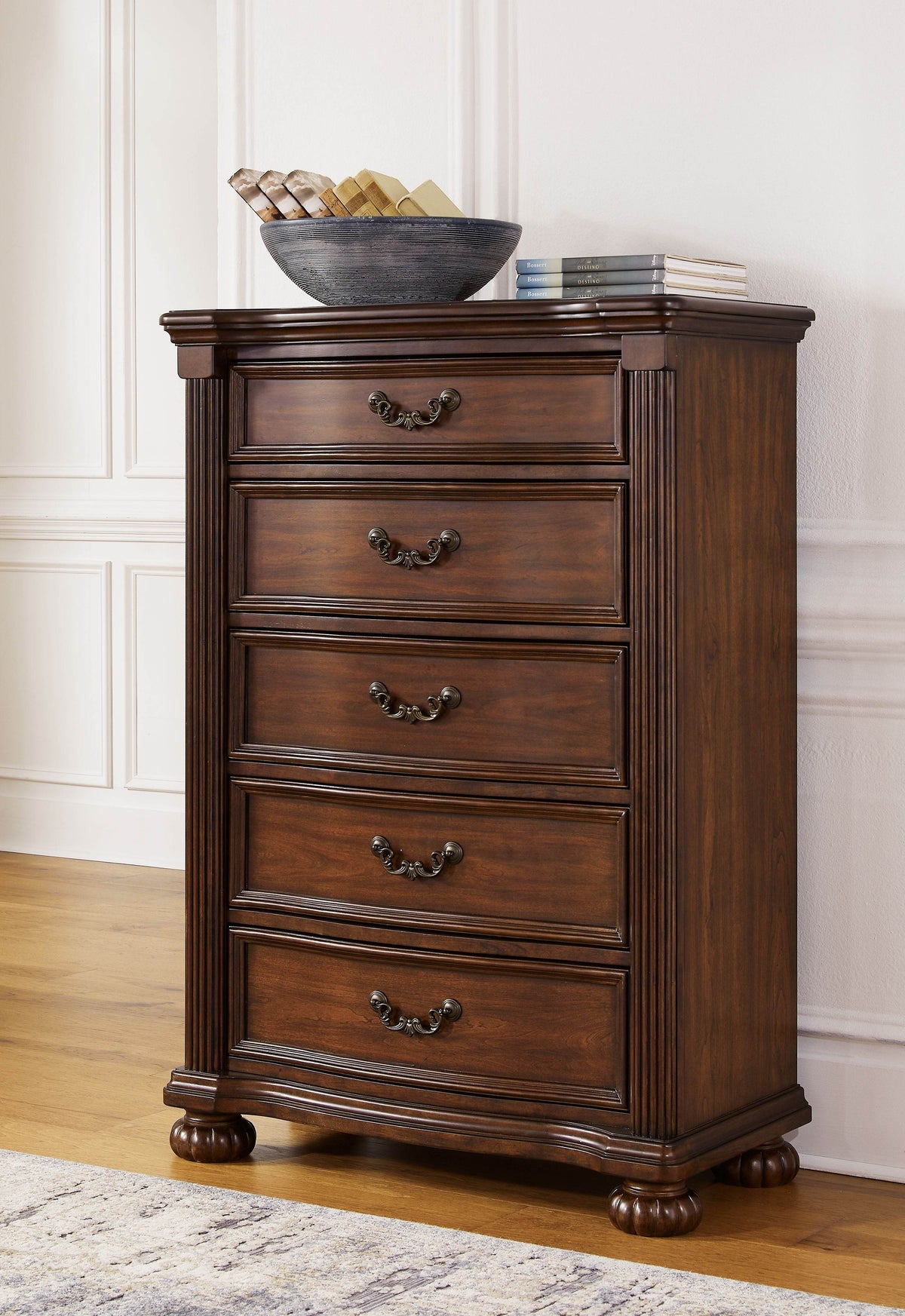 Lavinton - Brown - Five Drawer Chest - Forward Furniture