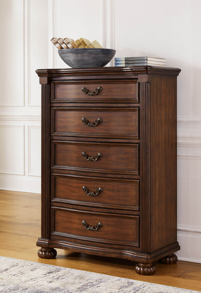 Lavinton - Brown - Five Drawer Chest - Forward Furniture