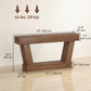 63" Narrow Console Table with Open Shelf - Dark Brown