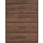 Fortlorn - Walnut Brown - Five Drawer Chest