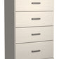 Stelsie - White - Four Drawer Chest