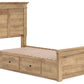 Makidern - Panel Storage Bed With Under Bed Storage Unit