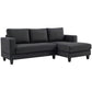 Dana L Shape Sofa with Chaise-Grey