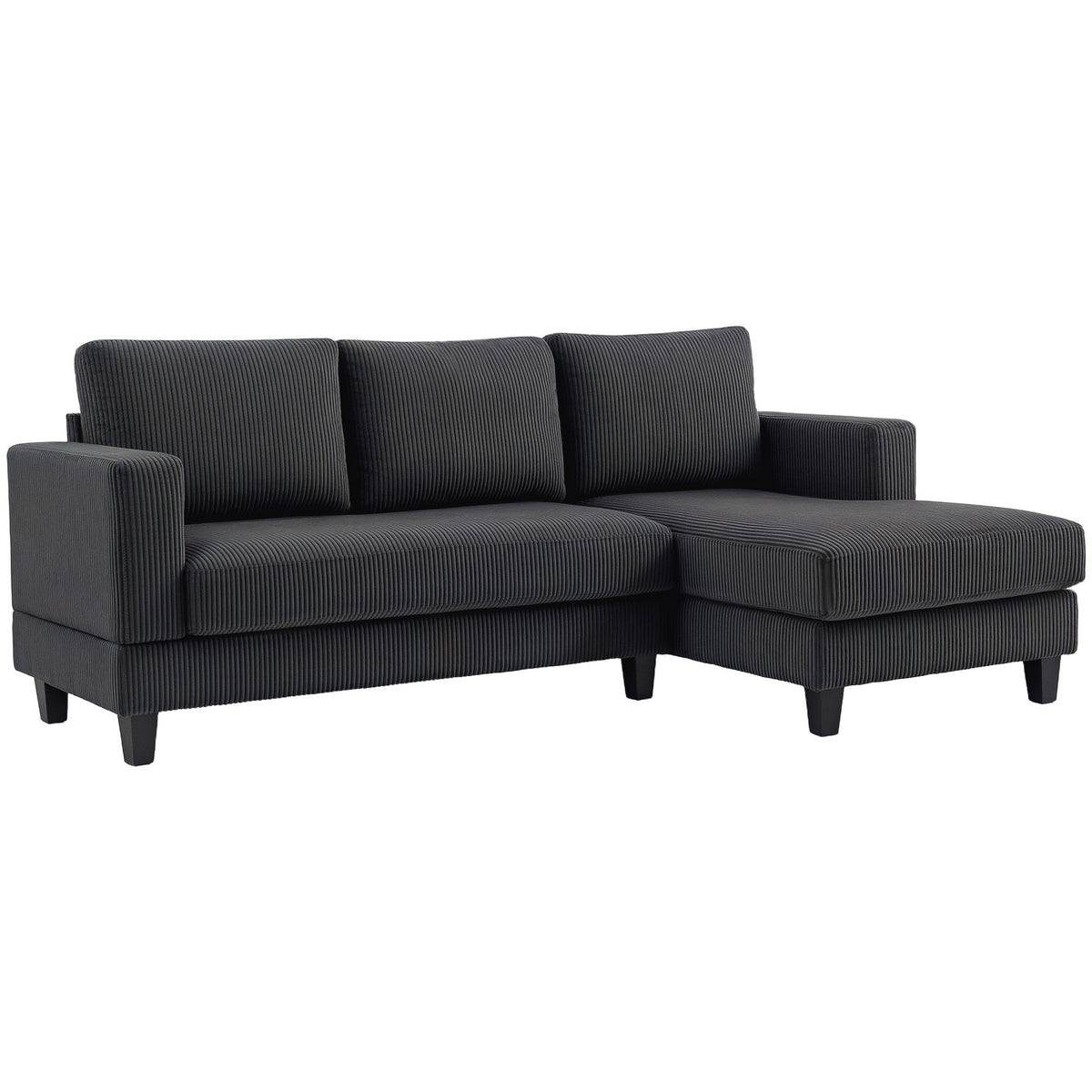 Dana L Shape Sofa with Chaise-Grey