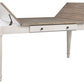 Skempton - White - Rect Drm Table W/Storage