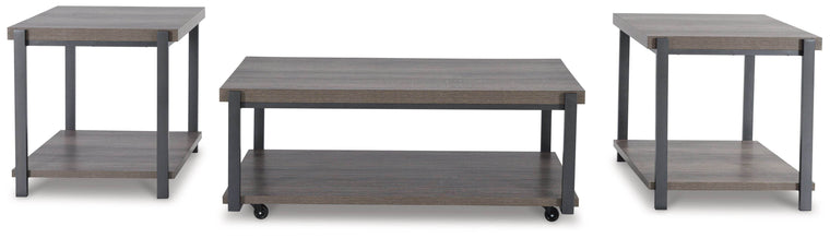 Wilmaden - Gray / Black - Occasional Table Set (Set of 3) - Forward Furniture