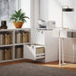 2-Drawer Lockable Filing Cabinet - White