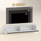 Wall Mounted TV Stand, Floating TV Cabinet with Storage, for TVs up to 80", High Gloss Effect, White