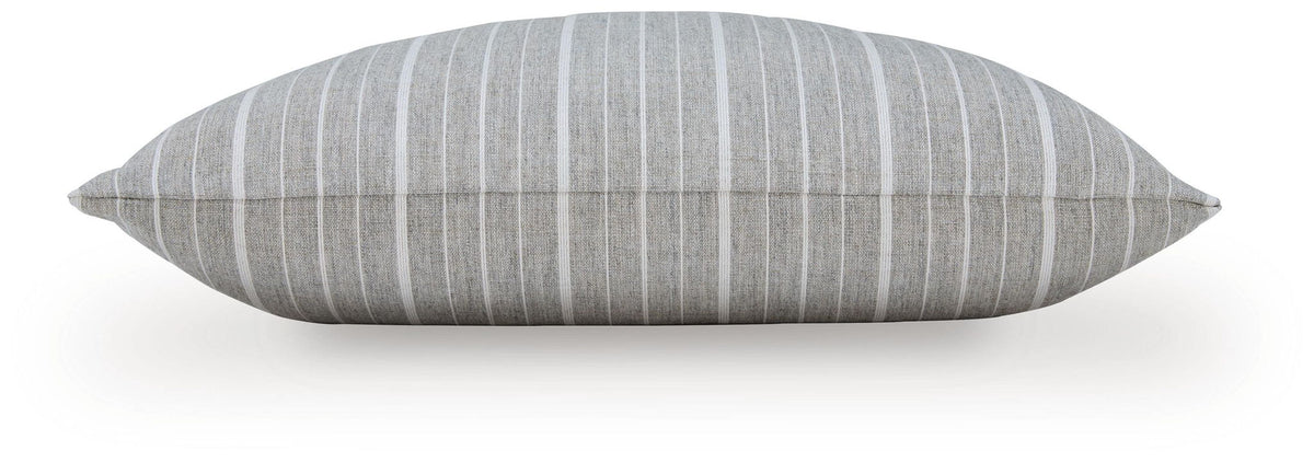 Vernthrone - Pillow (Set of 4) - Taupe / White