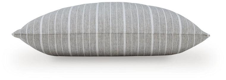 Vernthrone - Pillow (Set of 4) - Taupe / White