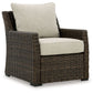 Brook Ranch - Brown - Lounge Chair With Cushion