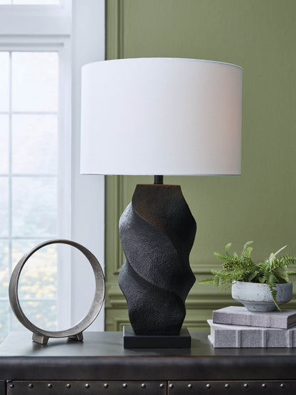 Amillion - Black - Poly Table Lamp - Forward Furniture
