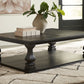 Wellturn - Black - Rectangular Cocktail Table