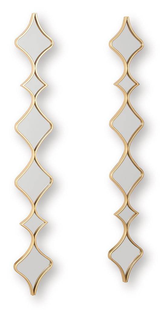 Harriswood - Gold Finish - Accent Mirror Set (Set of 2) - Forward Furniture