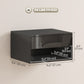 Floating Wall-Mounted Nightstands Set of 2 - Gloss Black