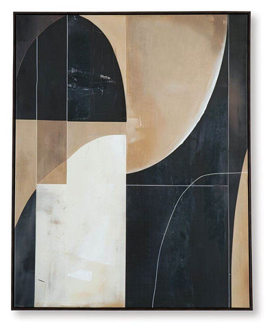 Ewanford - Black / Brown / Tan - Wall Art - Forward Furniture