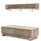 Oliah - Natural - Bench With Coat Rack