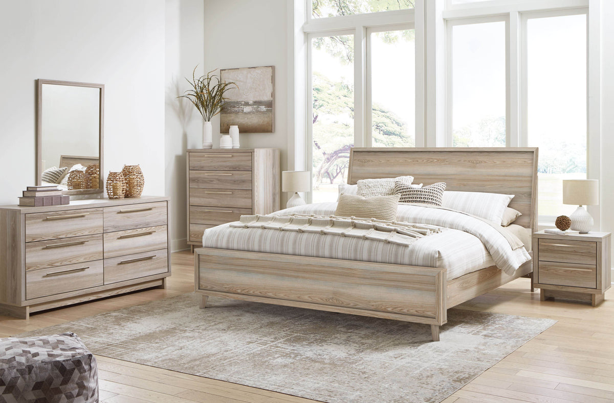Hasbrick - Panel Bedroom Set With Framed Panel Footboard