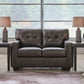 Belziani - Storm - Loveseat - Leather Match