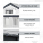 8' x 6' x 7.5' Heavy-duty Walk-in Greenhouse Outdoor Vegetable Plants Growing Warm House Seed Plant Growth Tent Polytunnel Shelter White