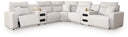 7 Pc. Power Reclining Sectional With 2 Audio Consoles