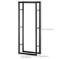 23.6" x 9.8" x 59.1" Firewood Rack Outdoor, Log Holder Fireplace Storage Rack with Handles and 220 lbs. Weight Capacity, Black