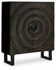 Fosterman - Accent Cabinet - Distressed Black