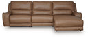 3 Pc. Right Arm Facing Press Back Power Chaise Sectional Sofa