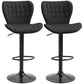 Adjustable Swivel Bar Stools Set of 2 - Black