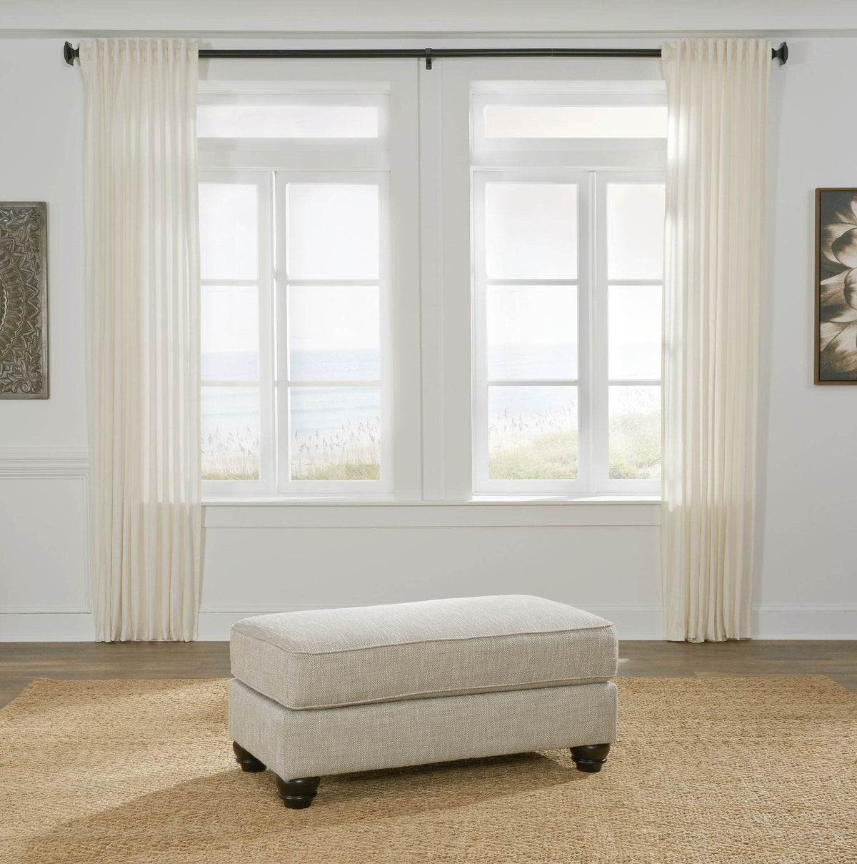 Asanti - Fog - Ottoman - Forward Furniture
