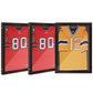 Set of 3 Jersey Display Frame Case, Acrylic Sports Shirt Shadow Box for Basketball Football Baseball, 23.5" x 31.5", Brown
