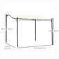 Portable Gazebo 10x10 Steel Patio Outdoor Sun Shelter for Porch, Patio & Yard, Weather-resistan, Cream White